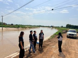คบ.สุโขทัย  ลงพื้นที่ติดตามสถานการณ์น้ำและตรวจสอบสภาพพื้นที่จุดติดตั้งเครื่องสูบน้ำบรรเทาน้ำท่วมขัง