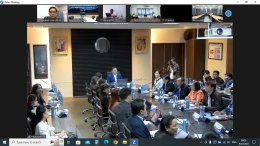 คบ.สุโขทัย  ร่วมประชุมปิดการตรวจสอบการปฏิบัติตามกฎหมาย เรื่อง การจัดเก็บรายได้หมุนเวียน เพื่อการชลประทาน กรมชลประทาน ประจำปีงบประมาณ พ.ศ. 2565