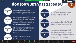 คบ.สุโขทัย  ร่วมประชุมปิดการตรวจสอบการปฏิบัติตามกฎหมาย เรื่อง การจัดเก็บรายได้หมุนเวียน เพื่อการชลประทาน กรมชลประทาน ประจำปีงบประมาณ พ.ศ. 2565