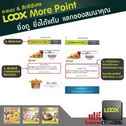 7 ขั้นตอนการแลกแต้ม LOOX More Point (คะแนน & สิทธิพิเศษ)  "ยิ่งดู ยิ่งได้แต้ม แลกของสมนาคุณ"