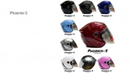 หมวกกันน็อคเต็มใบเปิดหน้า Phoenix-1 ฟีนิกส์-1 หมวกกันน็อคสเปซคราวน์ Openface helmets