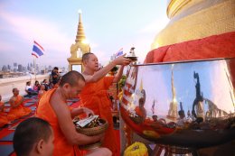 พิธีบรรจุแผ่นดวง ณ พระบรมบรรพตภูเขาทอง วัดสระเกศ ราชวรมหาวิหาร