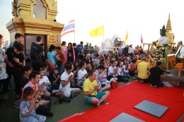 พิธีบรรจุแผ่นดวง ณ พระบรมบรรพตภูเขาทอง วัดสระเกศ ราชวรมหาวิหาร