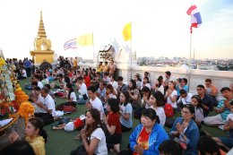 พิธีบรรจุแผ่นดวง ณ พระบรมบรรพตภูเขาทอง วัดสระเกศ ราชวรมหาวิหาร
