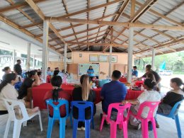 วิทยาลัยเทคโนโลยีสุราษฎร์พาณิชยการ ร่วมด้วยสำนักวิจัยและพัฒนาการอาชีวศึกษา จัดโครงการ  สบู่เหลวกำจัดกลิ่นขี้ยาง  ให้กับชาวบ้านชุมชนบ้านหนองบัว ต.ท่าเคย อ.ท่าฉาง จ.สุราษฎร์ฎร์ธานี