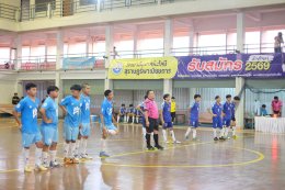 การแข่งขันกีฬาฟุตซอล ณ สนามฟุตซอล วิทยาลัยเทคโนโลยีสุราษฎร์ธานี (เทคโนบางกุ้ง)  ในงานประชุมวิชาการองค์การนักวิชาชีพในอนาคตแห่งประเทศไทย ระดับอาชีวศึกษาจังหวัดสุราษฎร์ธานี  ปีการศึกษา 2568