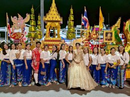 วิทยาลัยเทคโนโลยีสุราษฎร์พาณิชยการ ร่วมอนุรักษ์วัฒนธรรมท้องถิ่นสืบสานประเพณีชักพระ - ทอดผ้าป่า แข่งเรือยาว ของจังหวัดสุราษฎร์ธานี ปีการศึกษา 2568