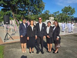 วิทยาลัยเทคโนโลยีสุราษฎร์พาณิชยการ ร่วมพิธีวางพวงมาลา เพื่อน้อมรำลึก เนื่องในวันคล้ายวันสวรรคตพระบาทสมเด็จพระจุลจอมเกล้าเจ้าอยู่หัว " วันปิยมหาราช " ๒๓ ตุลาคม ๒๕๖๙