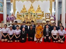 วิทยาลัยเทคโนโลยีสุราษฎร์พาณิชยการ เข้าร่วมพิธีบำเพ็ญกุศลสวดพระอภิธรรม ถวายพระราชกุศลพระบรมศพ สมเด็จพระนางเจ้าสิริกิติ์ พระบรมราชินีนาถ พระบรมราชชนนีพันปีหลวง