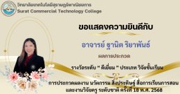ผลการประกวดผลงานวิจัย ในการประกวดผลงาน นวัตกรรม สิ่งประดิษฐ์ สื่อการเรียนการสอน และงานวิจัยครู ระดับชาติ ครั้งที่ 18 พ.ศ. 2568