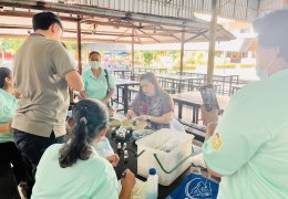 ทีมสาธารณสุขและสิ่งแวดล้อม เทศบาลนครสุราษฎร์ธานี ตรวจสุขาภิบาลอาหาร ภายในโรงอาหารของวิทยาลัย ปีการศึกษา 2568
