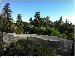 FlexiMesh - ตาข่ายสแตนเลส สำหรับกรงนกขนาดใหญ่ (Perth Zoo, Australia)