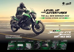 เปิดตัวรถใหม่ Bajaj Dominar 400 “Touring Extreme Edition”  มาพร้อมชุดแต่งจัดเต็ม ภายใต้คอนเซปต์ Level up your adventure “สุดขีด...ทุกเส้นทางการขับขี่”