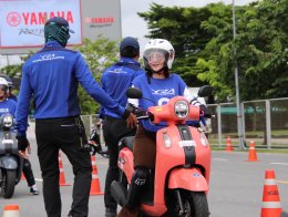 ยามาฮ่าจัดอบรมหลักสูตรขับขี่รถจักรยานยนต์