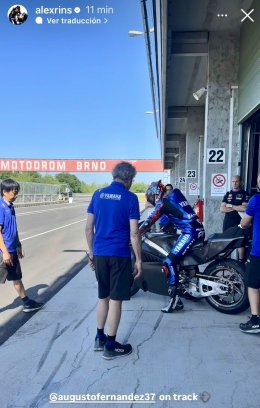 หลุดภาพทดสอบ Yamaha V4 ที่ Brno จากIG ออเล็กซ์ รินส์