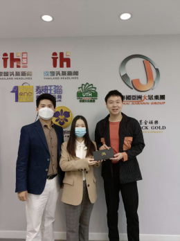 长城汽车泰国公司品牌经理来集团送上十周年祝福