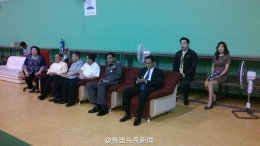 2013年9月19日 郭蕊女士参观世界羽毛球锦标赛