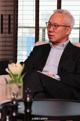 2014年10月18日 集团董事长郭蕊女士同《@ManGu曼谷》杂志社 执行社长張燚先生独家采访了泰国著名房地产