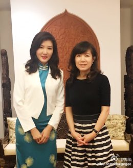 集团董事长郭蕊女士拜会使馆政务参赞杨扬公参