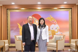 集团董事长郭蕊女士专访泰国副总理兼国防部长巴逸上将和首席顾问、泰国独立学者兼泰中文化与经济协会常务副会长兼秘书长蔡百杉先生