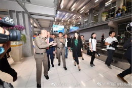集团董事长郭蕊女士裁接待中泰文媒体实地考察报道团，并担任泰国国家移民局长中国事务顾问的职责