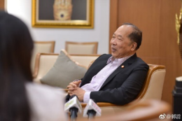 集团董事长郭蕊女士专访泰国副总理兼国防部长巴逸上将和首席顾问、泰国独立学者兼泰中文化与经济协会常务副会长兼秘书长蔡百杉先生
