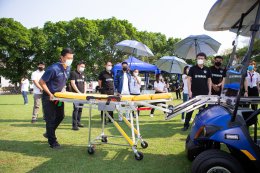 ยามาฮ่ามอบ Ambulance Golf Car 2 คัน สนับสนุนสโมสรบุรีรัมย์ ยูไนเต็ด 