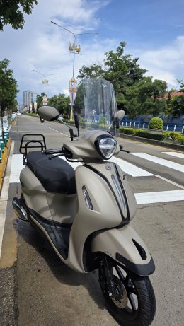 รถมอเตอร์ไซค์ ที่สายท่องเที่ยวไม่ควรพลาด Yamaha Grand Filano Hybrid Special Edition (Outdoor Fashion)