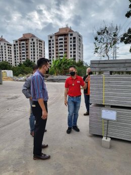 กลุ่มผู้รับเหมาสร้างงานโครงการ อาคาร โรงงาน ฯลฯ เยี่ยมโรงงานผลิตผนังJAIBOONSPEEDWALL