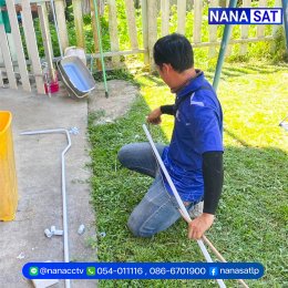 ผลงานติดตั้ง #กล้องวงจรปิดลำปาง ️คมชัด 5M PIXEL ภาพสี 24 ชม.