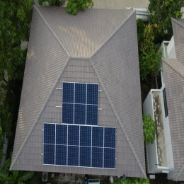 ติดตั้งระบบโซล่าร์เซลล์ 5 kW On-grid system อ.ปากเกร็ด จ.นนทบุรี