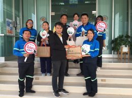โครงการส่งเสริมการสร้างเสริมสุขภาพแรงงานในสถานประกอบการ เดินหน้าลงพื้นที่ตรวจประเมินสถานประกอบการปลอดบุหรี่ จังหวัดนครราชสีมา พร้อมให้กำลังใจคณะทำงาน