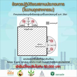 ข้อควรปฏิบัติของสถานประกอบการ(โรงงานอุตสาหกรรม) กำหนดเขตปลอดบุหรี่หรือเขตสูบบุหรี่ในเขตปลอดบุหรี่ พ.ศ.2561