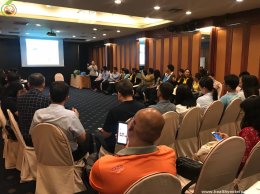 การจัดประชุมชี้แจงแนวทางการรับงบประมาณสนับสนุนการดำเนินงาน  เพื่อพัฒนาเป็นสถานประกอบการสุขภาพดีมีสุข 