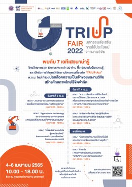 มหกรรมส่งเสริมการใช้ประโยชน์จากงานวิจัย (TRIUP Fair 2022) 