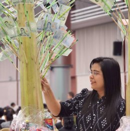 สถาบันวิจัยและพัฒนา มหาวิทยาลัยสวนดุสิต เข้าร่วมพิธีเทศน์มหาชาติเวสสันดรชาดก บูชากัณฑ์เทศน์และร่วมเป็นเจ้าภาพกัณฑ์เทศน์มหาชาติ