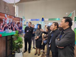 อธิการบดีมหาวิทยาลัยสวนดุสิต เยี่ยมชมบูธ Thailand Research Expo 2026 หนุนนวัตกรรมนมโคสู่ความยั่งยืน