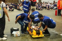 ฝึกซ้อมอพยพหนีไฟและอบรมดับเพลิงขั้นต้น ประจำปี 2566