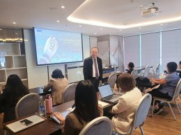 พิธีเปิดอบรมหลักสูตร Enabling Masterclass 2025 โดยได้อบรมด้านที่ 1 การกำกับดูแลที่ดีและการนำองค์กร (Corporate Governance & Leadership : CG & Leadership)