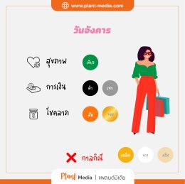สีมงคลประจำวันเกิด วันอังคาร_Plant Media