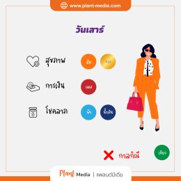 สีมงคลประจำวันเกิด วันเสาร์_Plant Media
