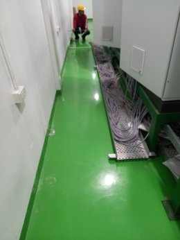 งานติดตั้งพื้นยกระดับ RaisedFloor HPL โรงงานน้ำตาล ราชบุรี ห้อง Control DCS Room 