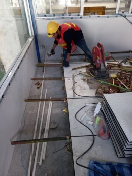 งานติดตั้ง พื้นยกระดับ Raised Floor  ห้องควบคุม(Control Room) บริษัท เทอราโกร เฟอร์ติไลเซอร์ จำกัด(ปุ๋ยตรามงกุฏ) อ.นครหลวง จ.พระนครศรีอยุธยา