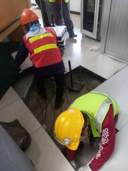 งานติดตั้งแผ่น RaisedFloor HPL Woodcore 