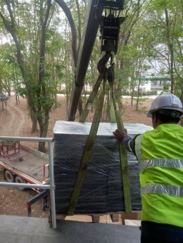 งานติดตั้งแผ่น RaisedFloor HPL Woodcore 