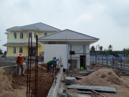งานก่อสร้างบ้านพักอาศัย