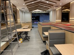 โครงการก่อสร้างร้าน Shinkanzen Sushi สาขา Big C นครปฐม