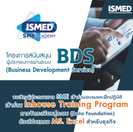 การจัดระเบียบสู่ระบบ (Data Foundation) ด้วยโปรแกรม MS. Excel สำหรับธุรกิจ