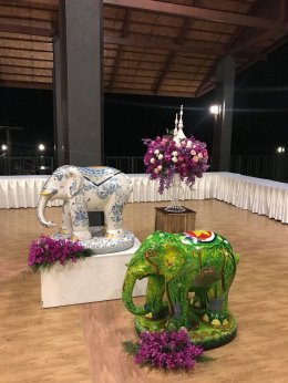 นิทรรศการจัดแสดง “ช้างศิลป์เชียงราย”  งานประชุมบอร์ดบริหาร ธนาคารออมสิน
