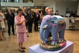 Dr. Kobchai Jitsakula presented “Chiang Rai Art Elephant” to Her Royal Highness Princess Maha Chakri Sirindhorn